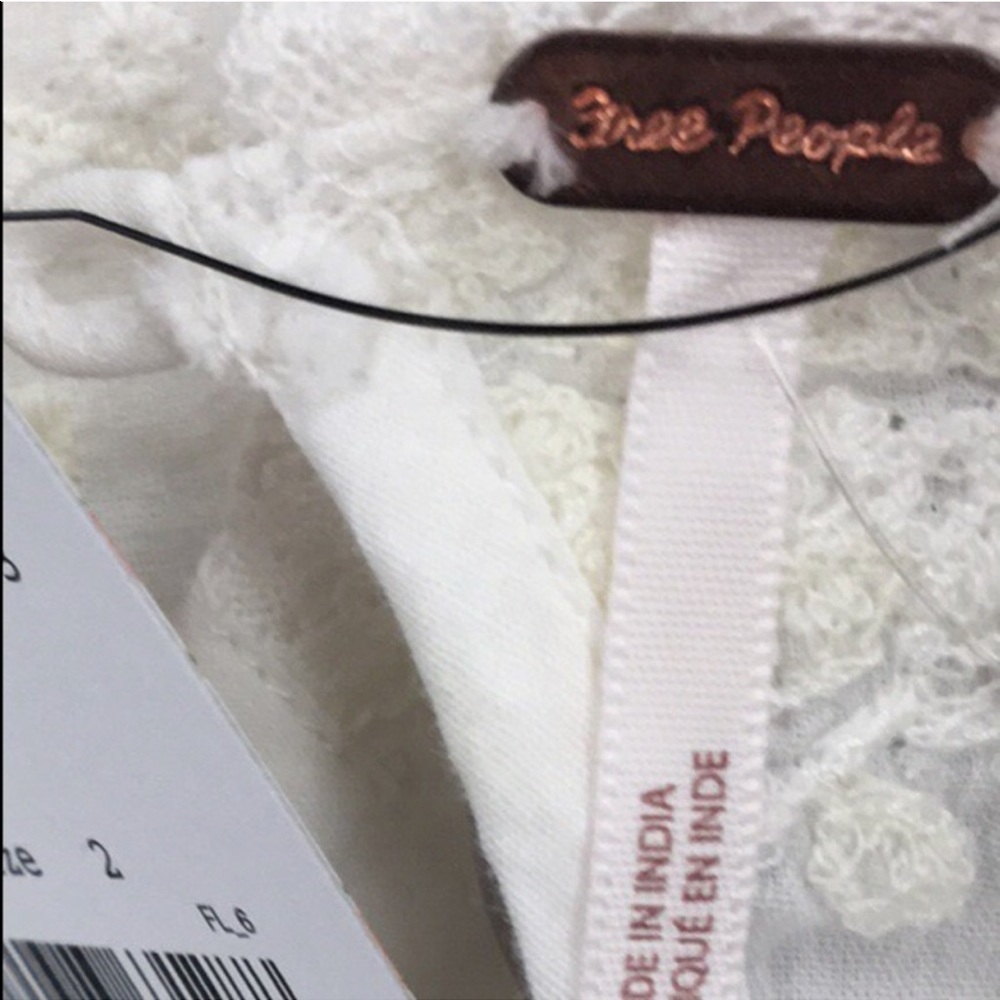 Free People Cream Victorian Waisted Dress - Picture 6 of 6